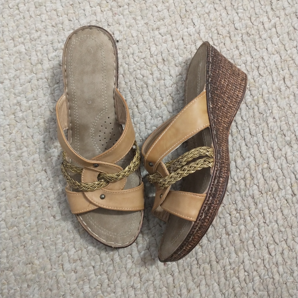 Heeled Platform Sandals